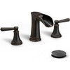 HEYMYTAP Brass 8 Inch Oil Rubbed Bronze Bathroom Faucet Waterfall