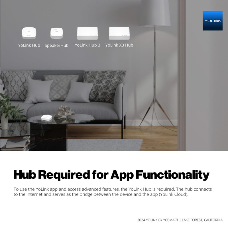 YoLink Indoor Hygrometer Thermometer, 2-Year Data Storage Export, Data loger,