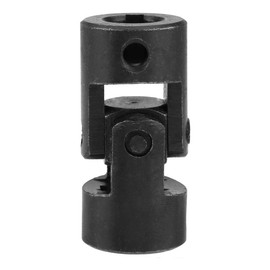 Jadeshay Universal Joint Shaft Coupling, Motor Shaft Coupling Universal DIY Steering Universal Joint with Keyway U Connector Joint Coupling 12 x 24 x 51 mm