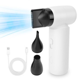 Electric Air Duster, 80000RPM Stepless Speed Adjustable Jet Dry Blower Portable Handheld Turbo Mini Fan for Car Home Office Travel (Ejoyous6stunmae54-11)