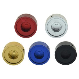 Haptufer 5PCS Footswitch Toppers Effect Foot Nail Cap Aluminium Pedal Protection Cap with Random Color, 500349145