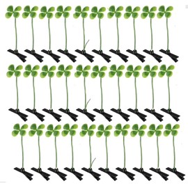 50PC LEAF Bean Sprout Hair Clips Pack Little Leaf Leaves Rave Plur Festival EDM Concert Flower Grass Cute Small Straight Hairpins Funny Costume Barrette Headwear Hair Accessories Party Headwear Pin
