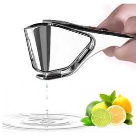 1 Piece Lemon Squeezer - Premium Citrus Juicer Made of High-Quality Rustproof Metal, 2025 Upgraded, Hand Press for Lemons and Limes, Dishwasher Safe, Lemon Squeezer (Stainless Steel)