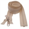 Leekayer 1PC #10 84 Inch Beige Separating Zipper with Double