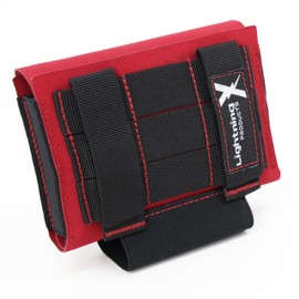 Lightning X LXPB5-HP Tactical IFAK Hip Pouch Trauma Pack – Slim EDC Pouch for Bleeding Control IFAK - RED (Empty - Pouch Only)