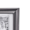 Malden International Designs Concourse Pewter Metal Hinged Picture Frame, Double
