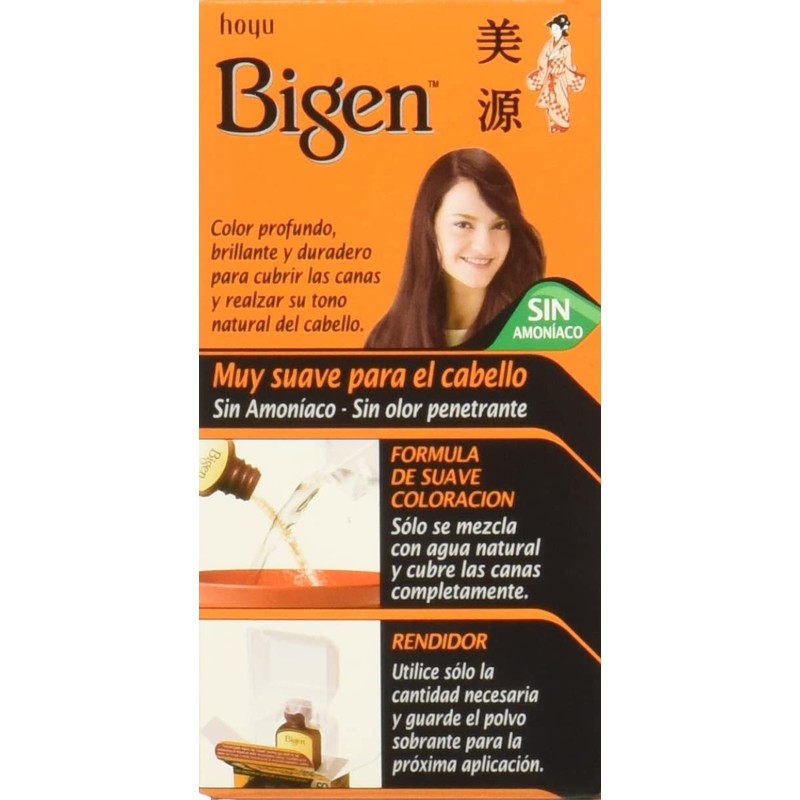 BIGEN Pack de 12 tintes marca bigen polvo tono,"bp caoba
