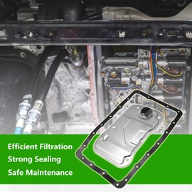 TOP-VIGOR Automatic Transmission Filter Oil Pan Gasket Kit Fits for Lexus GX470 LX470 Toyota Tacoma 2003 2004 2005 2006 2007 2008 2009 2010 2011 2012, Transmission Filter Kit 35330-60050 35168-60010