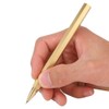 Brushed Brass Gel Pen Hexagon 0.5mm Writing Pen School Office