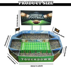 Football Party Supplies Snack Football Plates, Football Themed Party Decoration Foot Boat Tailgate Paper Boat for Serving Food, Football Party Decor for Snacks Trays Home Game Day Party Favors
