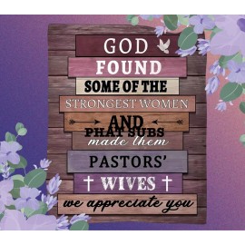 Unbranded 20oz Sublimation Tumbler Wrap Pastors’ Wives Ready To Press Heat Transfer