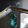 SPICE OF LIFE NALT2350GR Petite Flower Base Thunk Green Glass