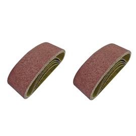 EETools - 10 belts of 60 x 400mm Alumium Oxide Sanding Belts for Power Belt Sander, Grinding, Polishing, Sharpening, Derusting in P80 Grit