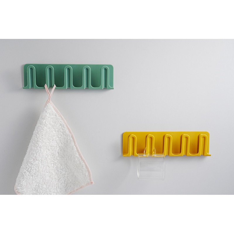 NewTalent Nordic Style 5 Hooks Rack Set of 2, self