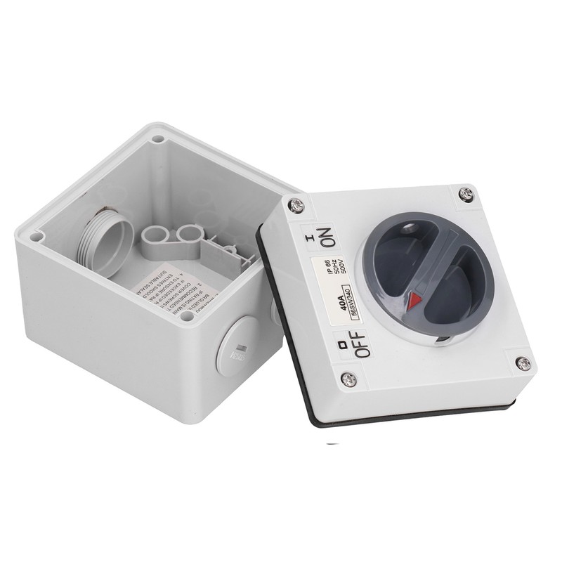 Outdoor Waterproof Switch Socket Dustproof Isolation Rotary OnOff Buttons Indicators