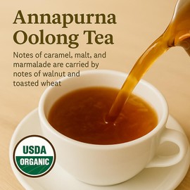 Nepali Tea Traders Annapurna Amber Oolong – Loose Leaf Oolong Tea with Caramel, Malt & Marmalade Notes | Darjeeling-Style from Nepal | High-Altitude Organic Tea | 3 oz Tin