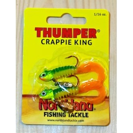 Northland Fishing, THUMPER CRAPPIE KING, Firetiger, 1/16 oz. x #2 Hook