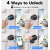 Anweller Smart Door Knob with Lock, Fingerprint Code Keypad Keyless