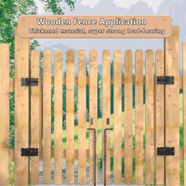 JZVXX 36" Gate Drop Rod, Cane Bolt- Easy to Install, Premium Black Plastic Spraying - Secure and Durable - Ideal for Wood, Vinyl, and Garden Gates - Corrosion Resistant(rod-36-2)