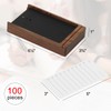 Jwinkumy Daily to Do List Planner with Walnut Wood Stand
