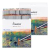 MARCO Colouring Pencils for Kids - 48 Water Soluble Colours,