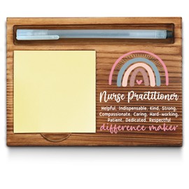 Nurse Practitioner Sticky Note Holder, NP Office Decor, Nurse Practitioner Thank You Appreciation Gifts for Women Self-Stick Note Pad Holders WPP94