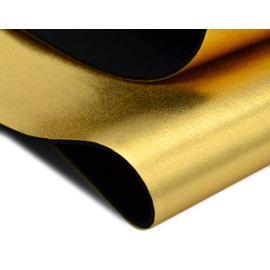 2mm Gold Metallic Neoprene Fabric, Scuba Wetsuit Material, Fabric For Sewing, Thin Foam Rubber Sheets (Gold, 1' x 2')