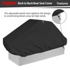 Kingshion Waterproof Back-to-Back Boat Seat Cover - Heavy-Duty Oxford Fabric,