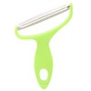 2 Pieces Green Wide Mouth Vegetable Peeler with Hanging Hole