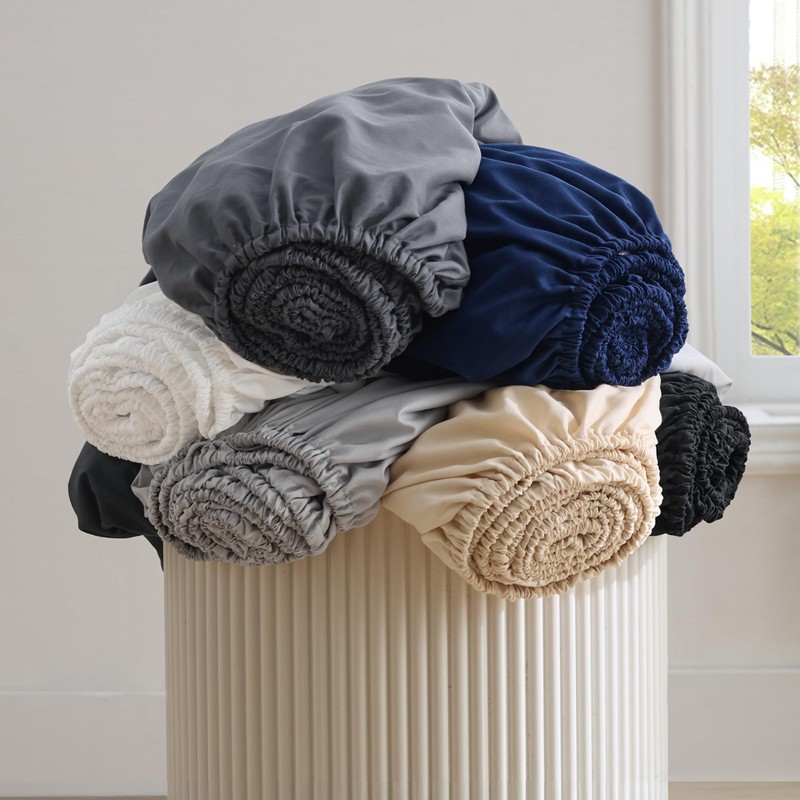 Bedsure Super King Fitted Sheet - Bed Sheets Extra Deep