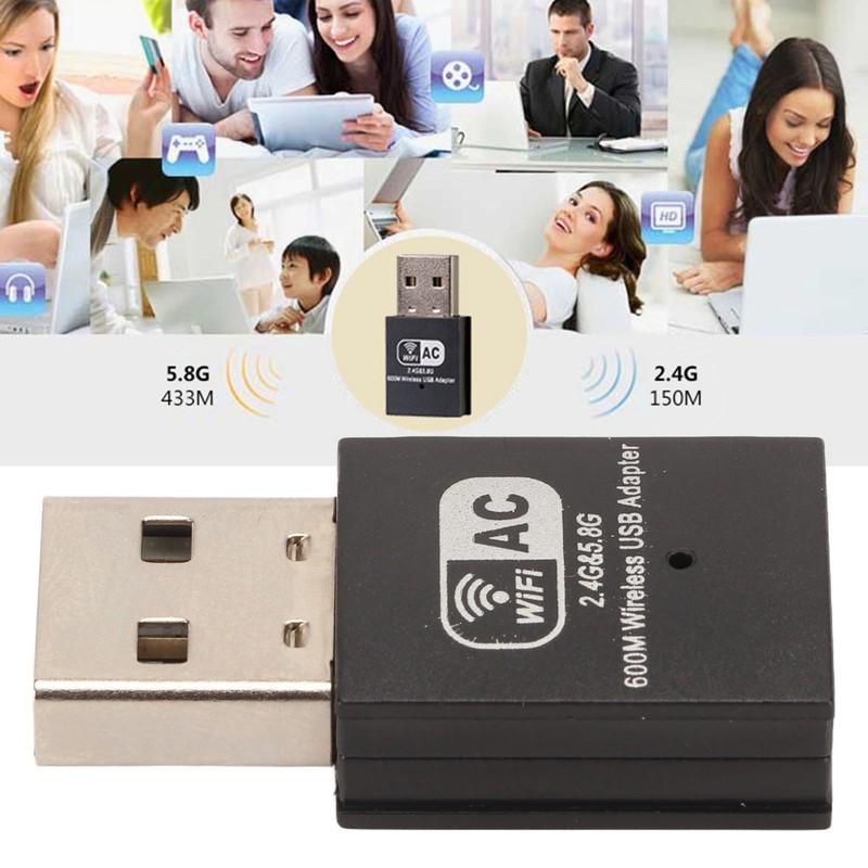 Wireless Network Card W58 RTL8811AU 600M Transmission Built in Antenna