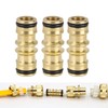 2 Garden Hose Connectors, 1/2 Inch Brass Hose Connector, Double