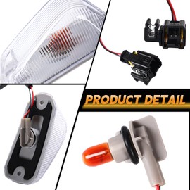 DERMOKA 1PCS Cab Roof Top Marker Lights Clearance Running Lamps for 2014-2023 Dodge Ram ProMaster 1500 2500 3500 with OE Socket, Halogen Bulb Clear Len