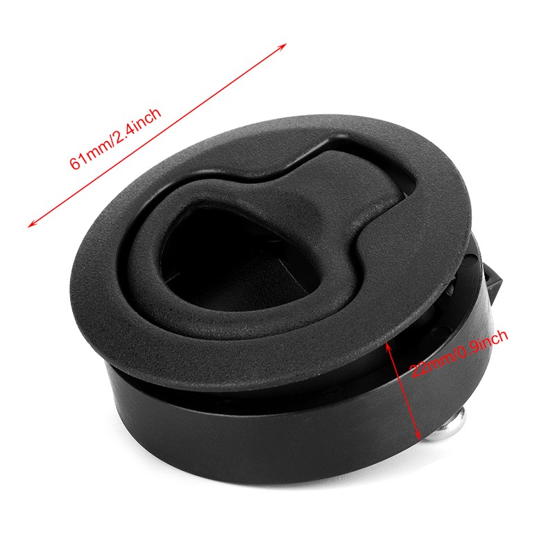 Black Round Flush Slam Latch Deck Hatch Pull Practical Boat