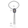 Btilasif Bolo Tie for Men, Initial Letter A-Z Western Cowboy