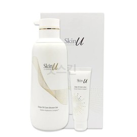 SkinU Soft & More 138 Deep Oil Care Shower Gel Set (Shower Gel + Lotion) / 스킨유 소프트앤모어 138 딥오일 케어 샤워젤 세트 (샤워젤+로션)