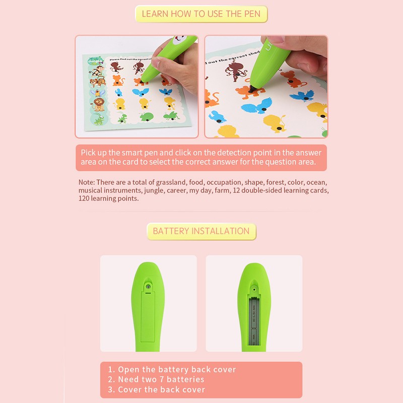 Electronic English Book with Smart Logic Learning Pen Early Education