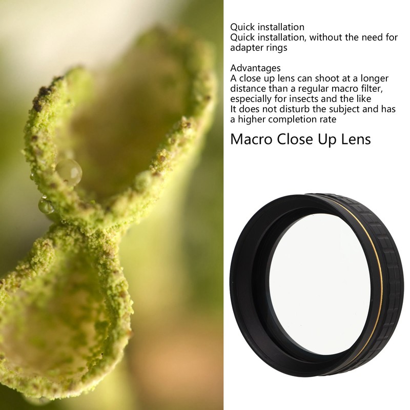 Close Up Lens Optical Glass Macro Close Up Filter for