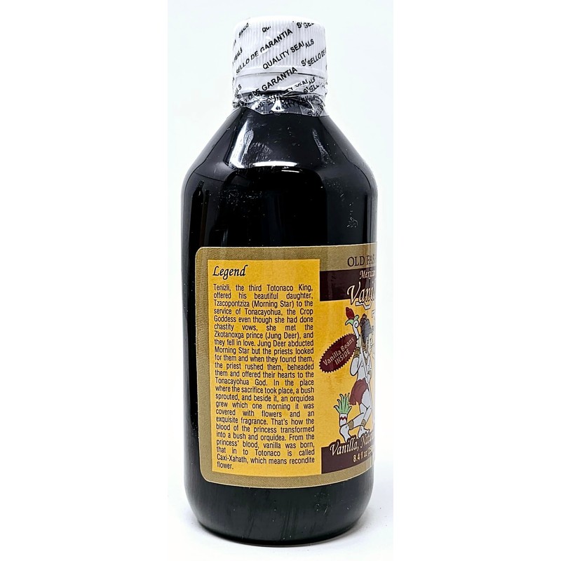 Usumacinta Pure Mexican Vanilla Amber, 8.4oz, Made in Mexico