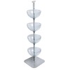 Azar Displays Tiered Bowl Floor Display with Flat Base, 4