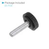 CoCud Thumb Screw Knurled Knobs, M4 x 18mm Male Thread,