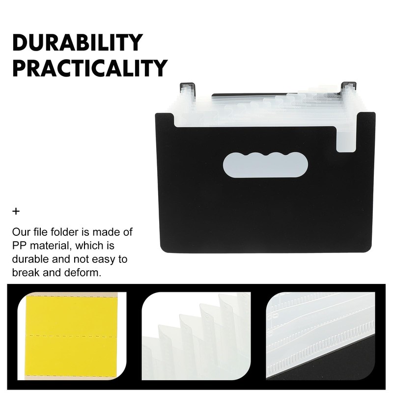 Operitacx Receipt Voucher Holder Organiser 13 Pockets Mini Accordion File