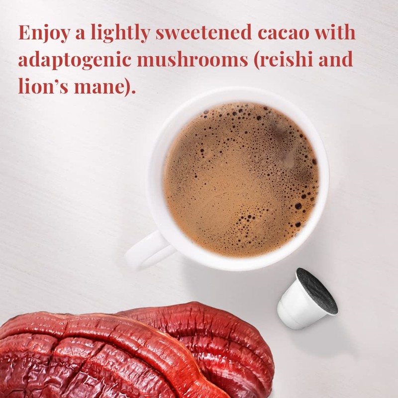 The Republic of Tea – Cocoa Shroom Latte Capsule-Compatible Recyclable
