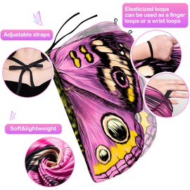 Tacobear Butterfly Costume Children's Butterfly Wings for Girls with Headband Mask Butterfly Cape Wings for Cosplay Theme Party Carnival Fancy Dress, pink