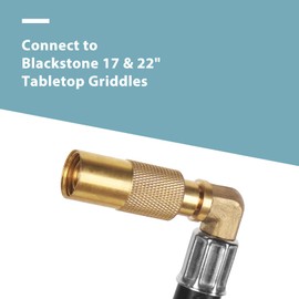 SHINESTAR - Manguera reguladora de propano de 5 pies para Blackstone 17 y 22 pulgadas, se conecta a un tanque de propano grande