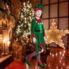 BEICNWOD 8PCS Christmas Elf Costume for Girls Kids Santa's Helper