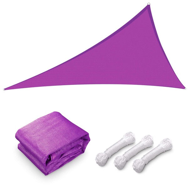 Yescom 1 Pack 28'x28'x28' Triangle Sun Shade Sail Fuchsia 97%