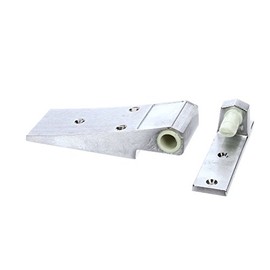 Kason 1256-000004 Hinge, Textured Brush Chrome