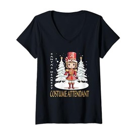 Costume Attendant Christmas Classic Female Nutcracker V-Neck T-Shirt
