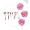 Minkissy 9-Piece Gold Makeup Brush Set Long Handles Portable Powder